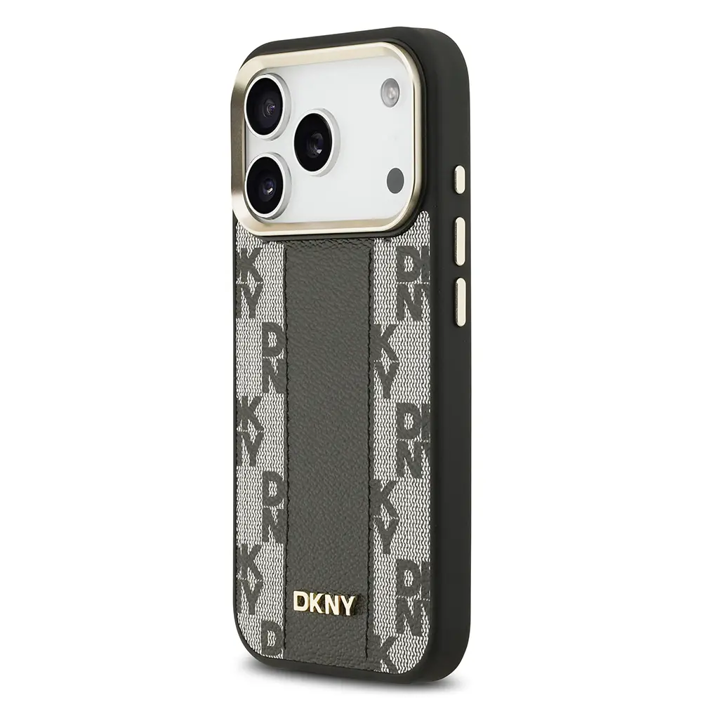iPhone 17 Pro MagSafe Uyumlu 3D Checkered Desenli Kılıf - DKNY