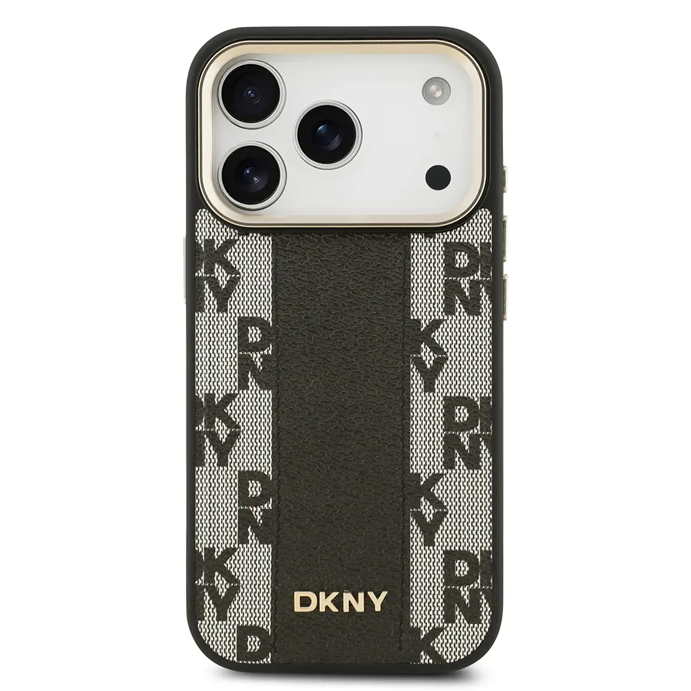 iPhone 17 Pro MagSafe Uyumlu 3D Checkered Desenli Kılıf - DKNY