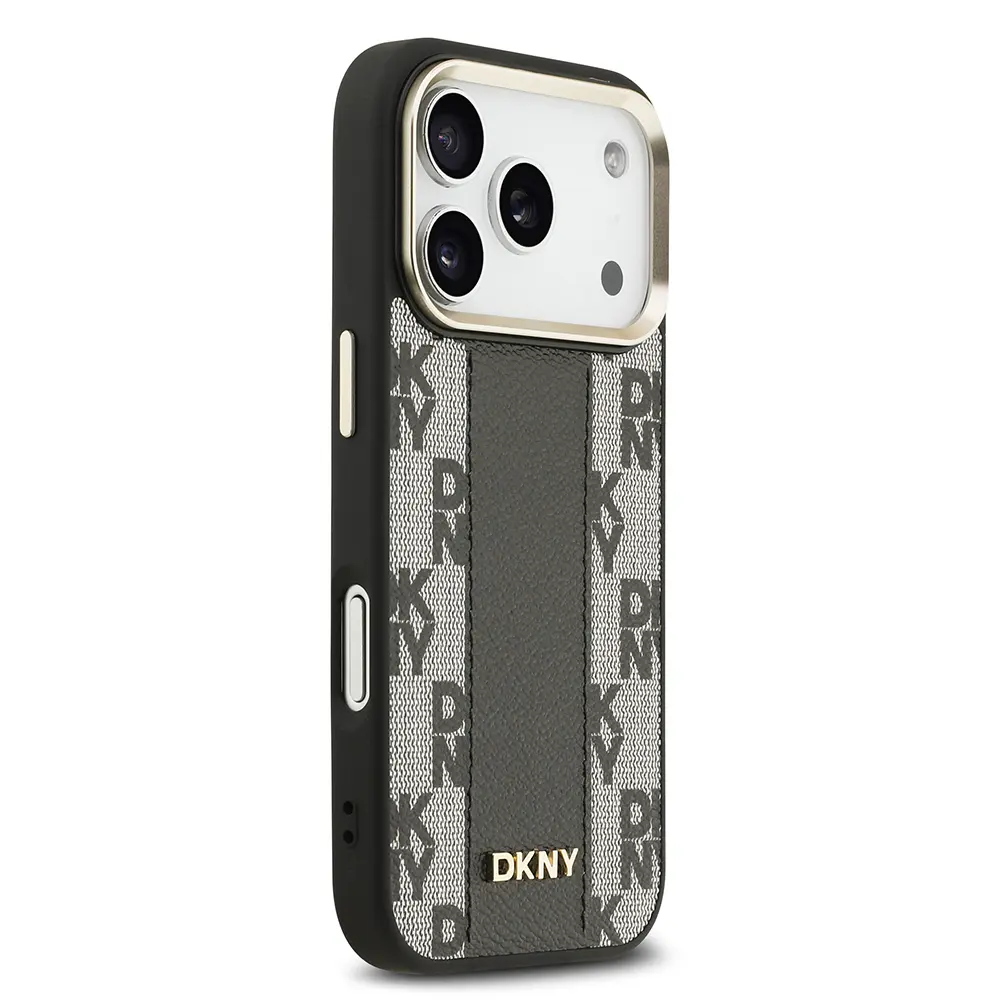 iPhone 17 Pro MagSafe Uyumlu 3D Checkered Desenli Kılıf - DKNY