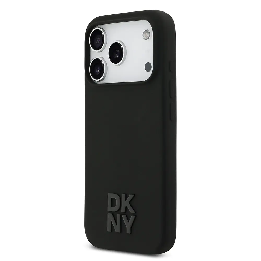 iPhone 17 Pro MagSafe Uyumlu Silikon Kılıf - DKNY Metal Logolu