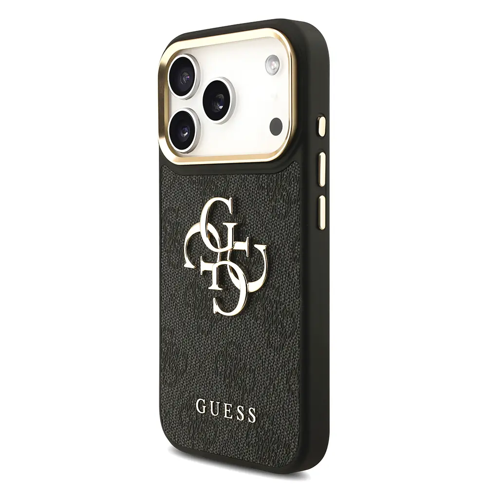 iPhone 17 Pro Askılı Kılıf, Büyük Metal Logo - Guess 4G