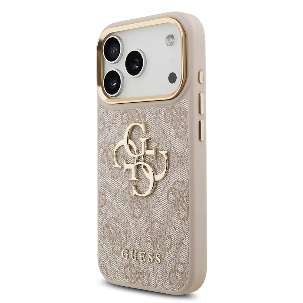 iPhone 17 Pro Askılı Kılıf, Büyük Metal Logo - Guess 4G
