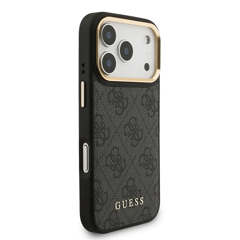 iPhone 17 Pro MagSafe Uyumlu Kartlıklı Askılı Kılıf - Guess 4G Logo