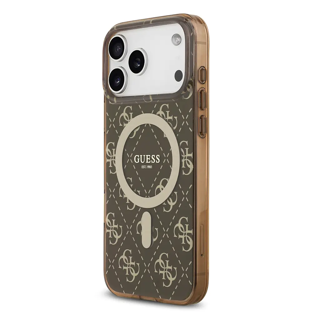 iPhone 17 Pro MagSafe Uyumlu Kılıf - Guess 4G Logolu IML Baskı