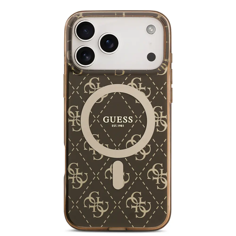 iPhone 17 Pro MagSafe Uyumlu Kılıf - Guess 4G Logolu IML Baskı