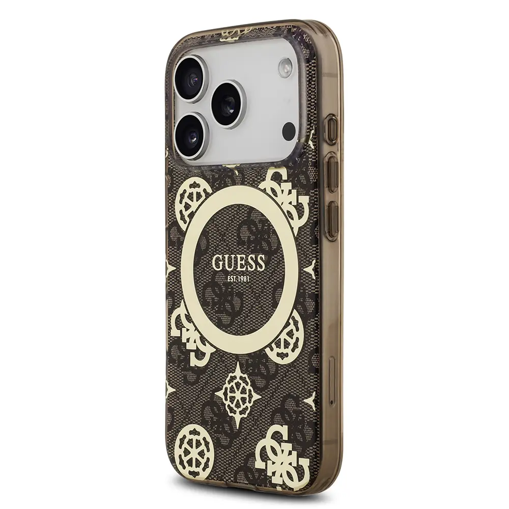 iPhone 17 Pro MagSafe Uyumlu IML Desenli Kılıf - Guess Peony