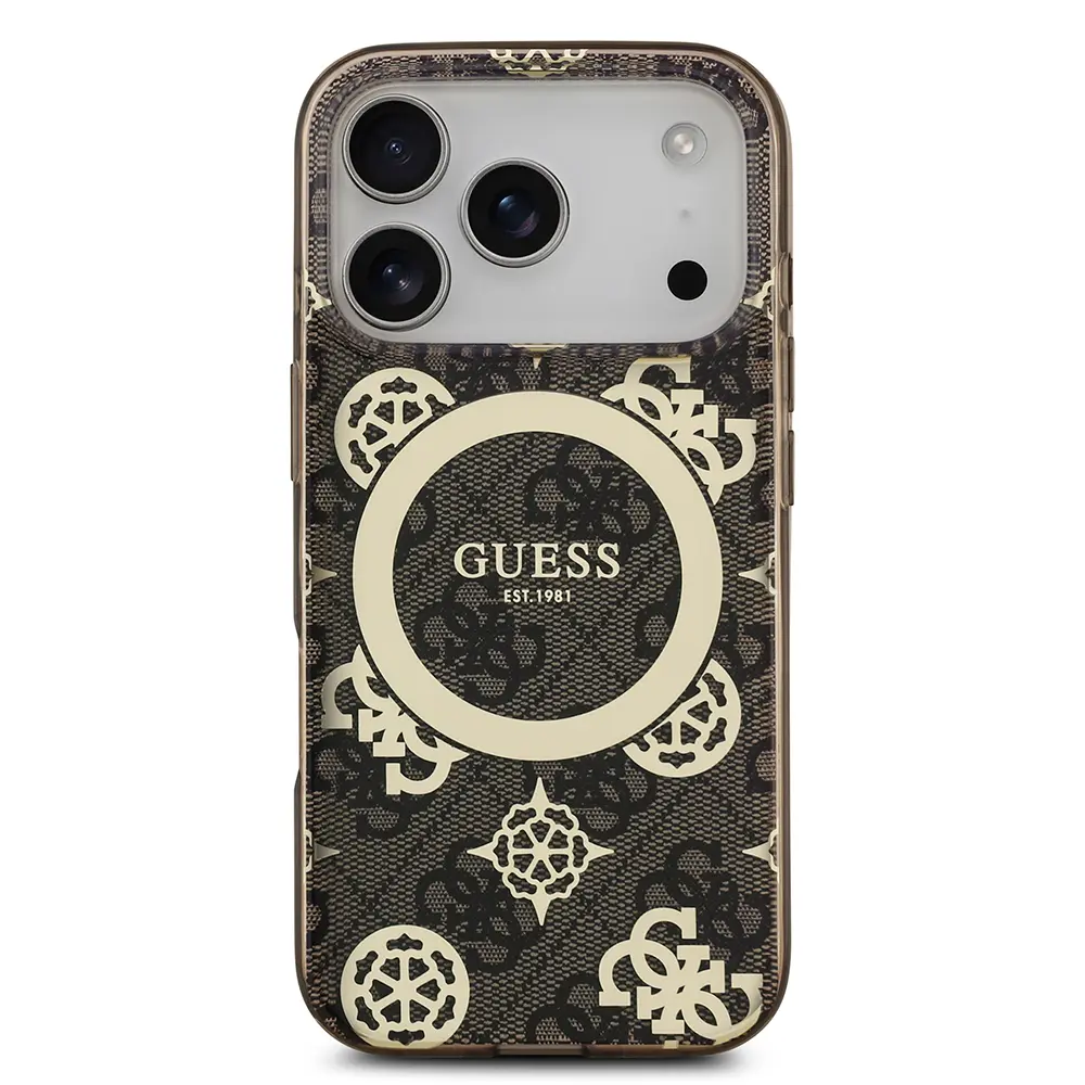 iPhone 17 Pro MagSafe Uyumlu IML Desenli Kılıf - Guess Peony