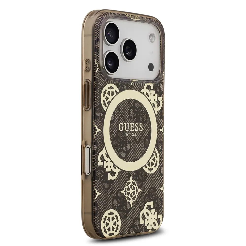 iPhone 17 Pro MagSafe Uyumlu IML Desenli Kılıf - Guess Peony