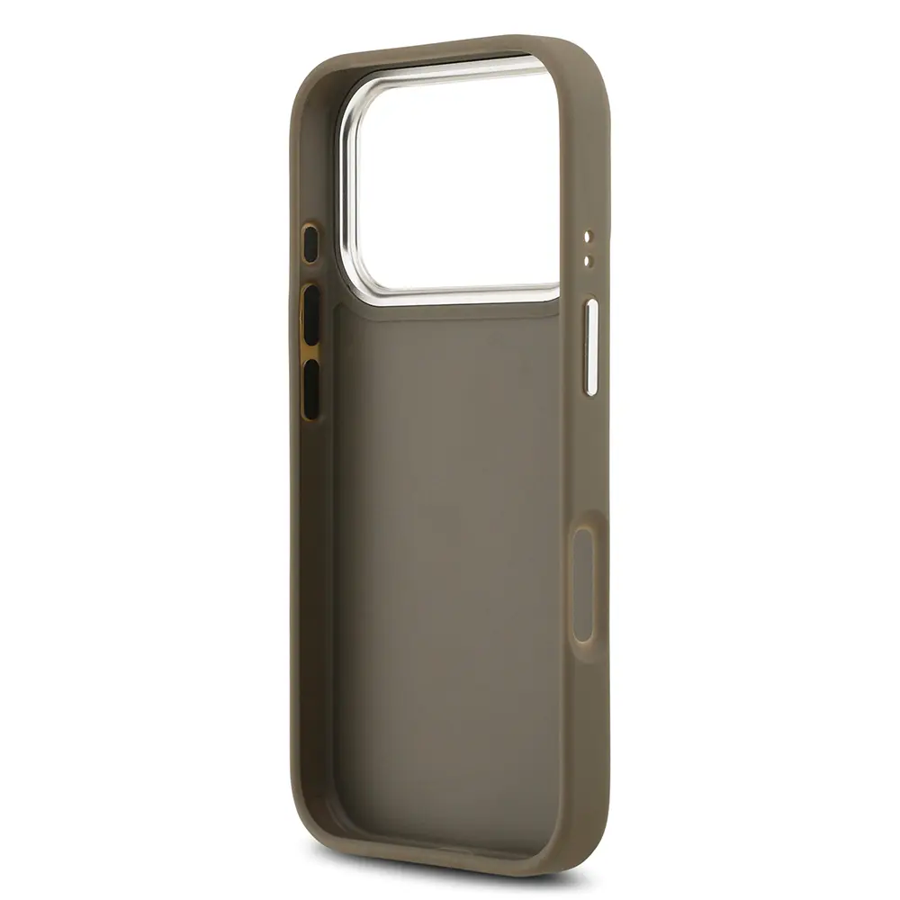 iPhone 17 Pro Lisanslı Grained Kılıf - Guess 4G Metal Logolu