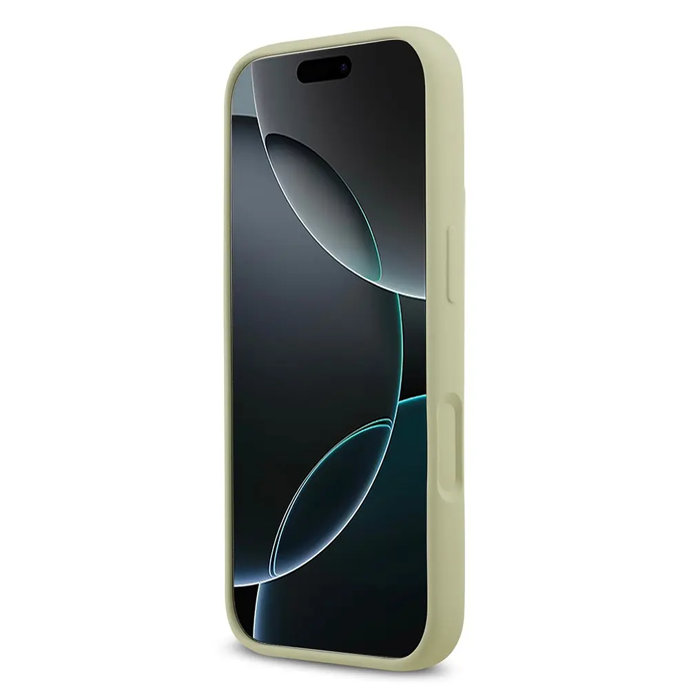 iPhone 17 Pro Kabartmalı Guess Logolu Lisanslı Kılıf - Guess Grained