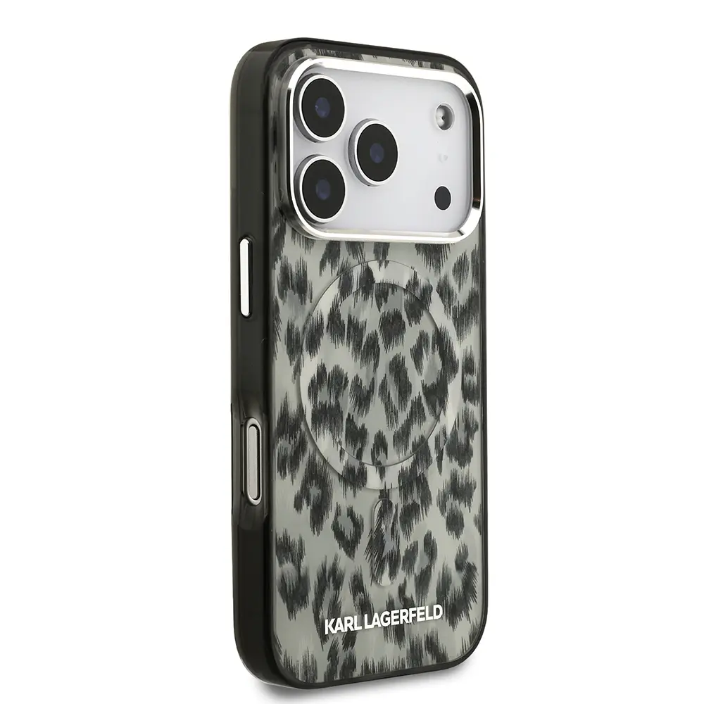 iPhone 17 Pro MagSafe Uyumlu Leopar Baskılı Kılıf - Karl Lagerfeld