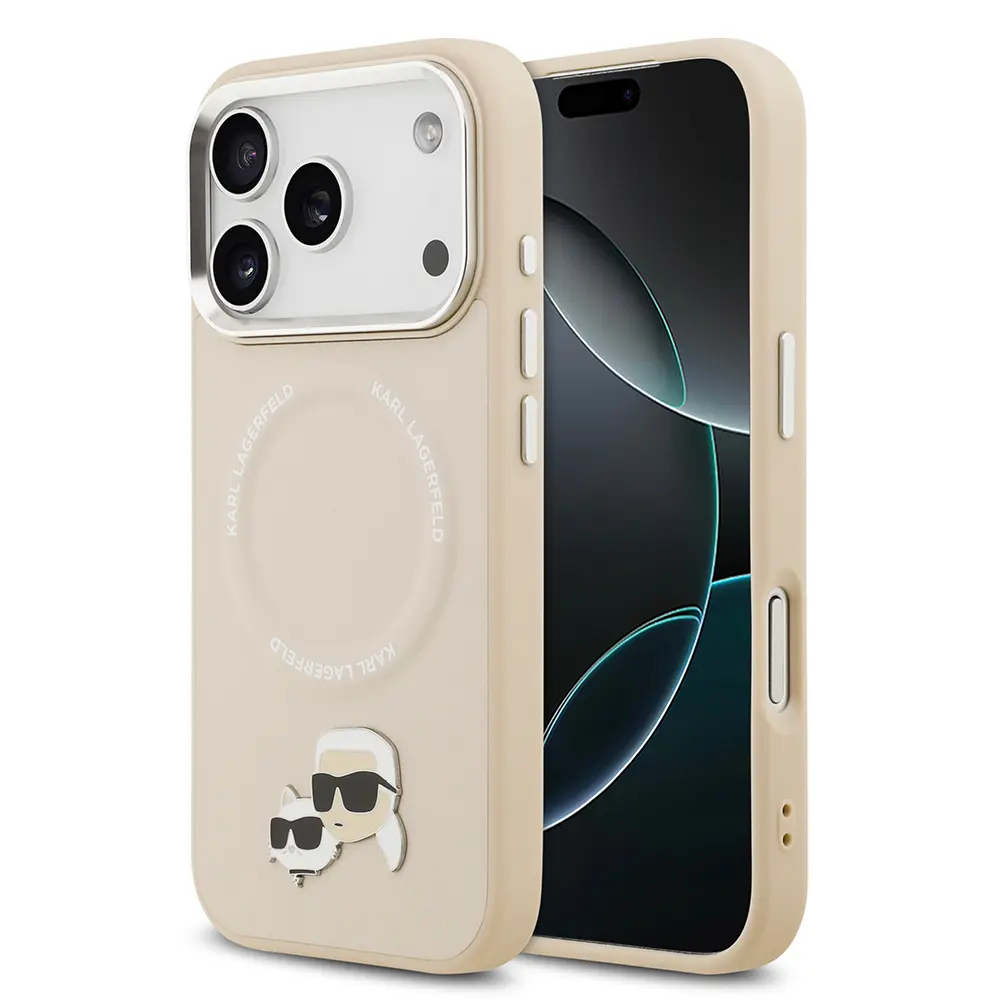 iPhone 17 Pro MagSafe Uyumlu PU Deri Kılıf - Karl Lagerfeld K&C