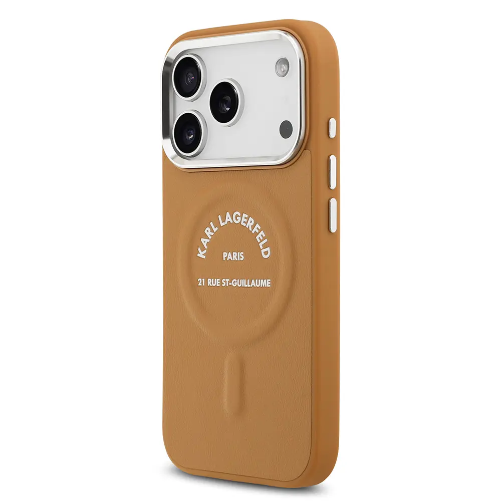 iPhone 17 Pro MagSafe Uyumlu PU Deri Kılıf - Karl Lagerfeld Paris RSG