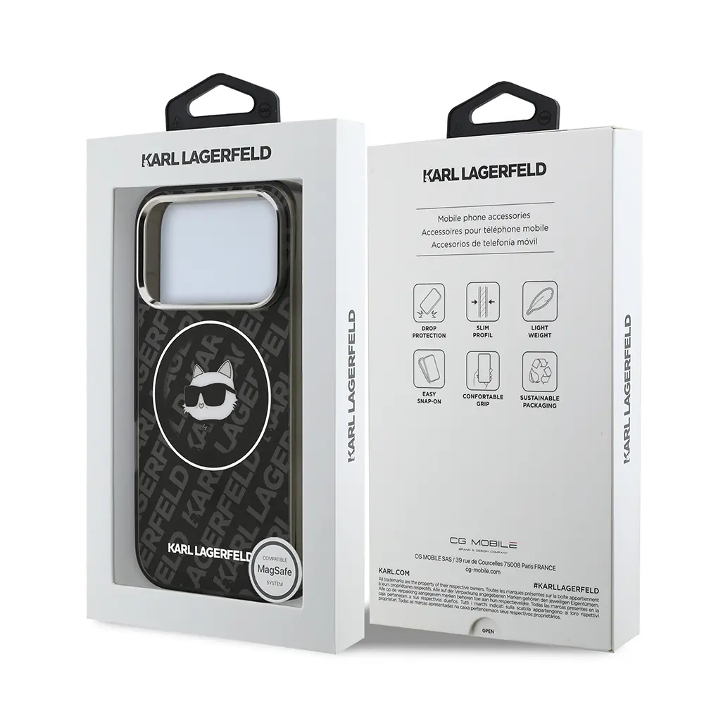 iPhone 17 Pro IML Baskılı Choupette Heads Kılıf - Karl Lagerfeld