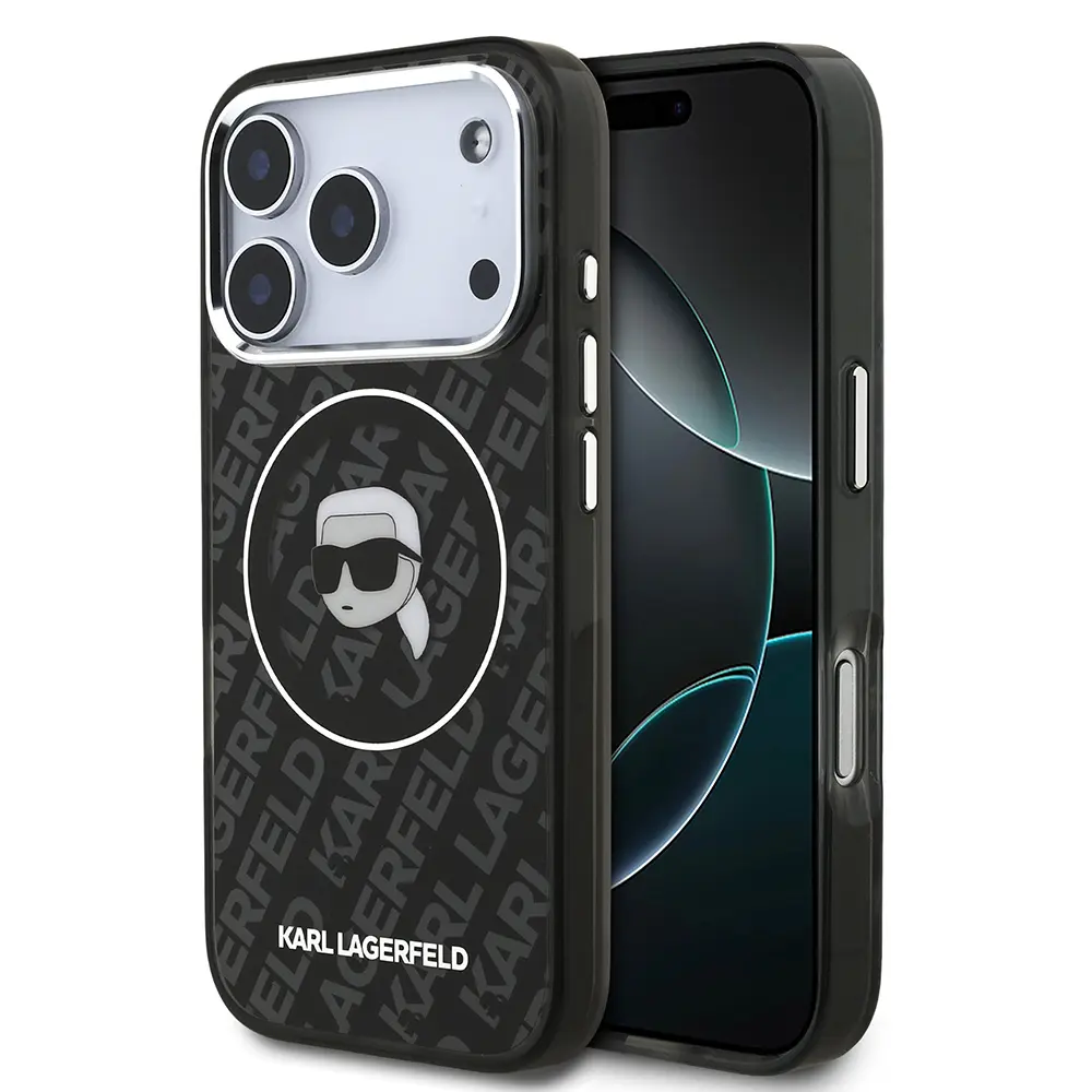 iPhone 17 Pro Lisanslı Kılıf - Karl Lagerfeld KL Heads