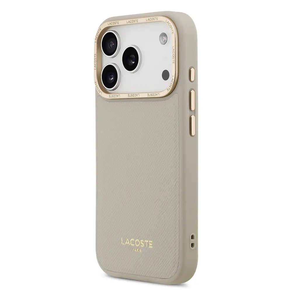 iPhone 17 Pro MagSafe Uyumlu PU Deri Kılıf - Lacoste Champs Elysees