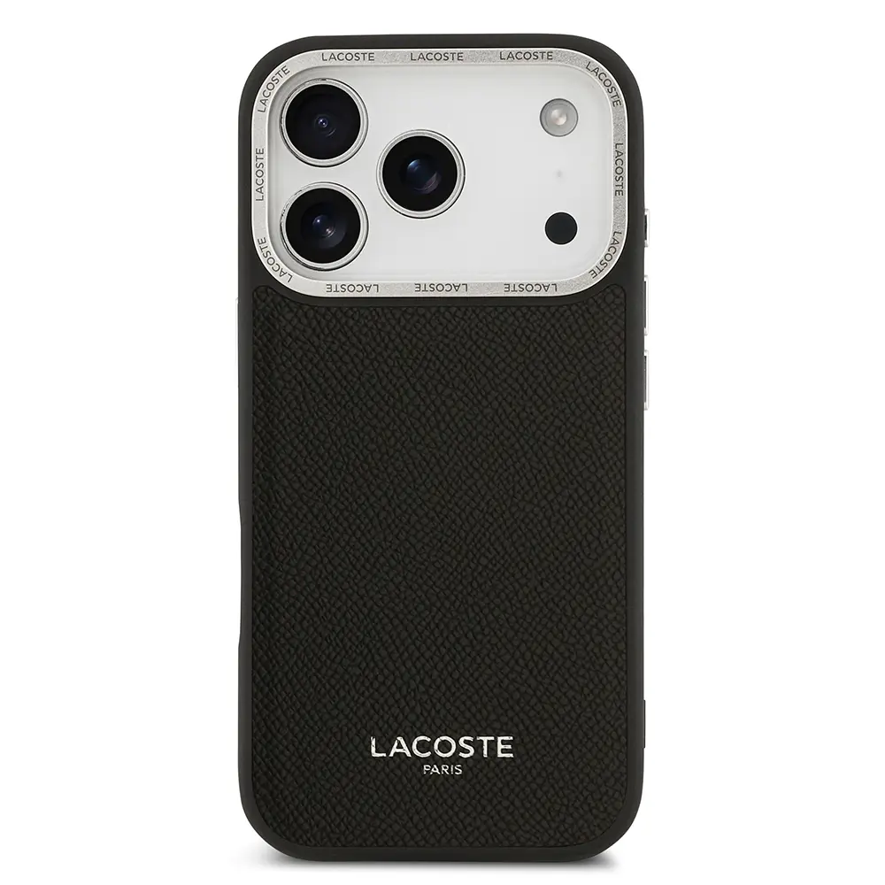 iPhone 17 Pro MagSafe Uyumlu PU Deri Kılıf - Lacoste Champs Elysees