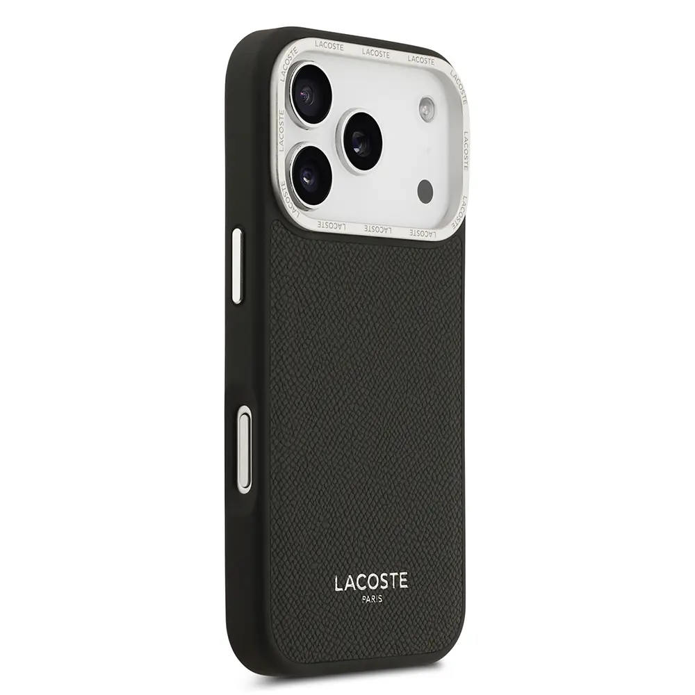 iPhone 17 Pro MagSafe Uyumlu PU Deri Kılıf - Lacoste Champs Elysees