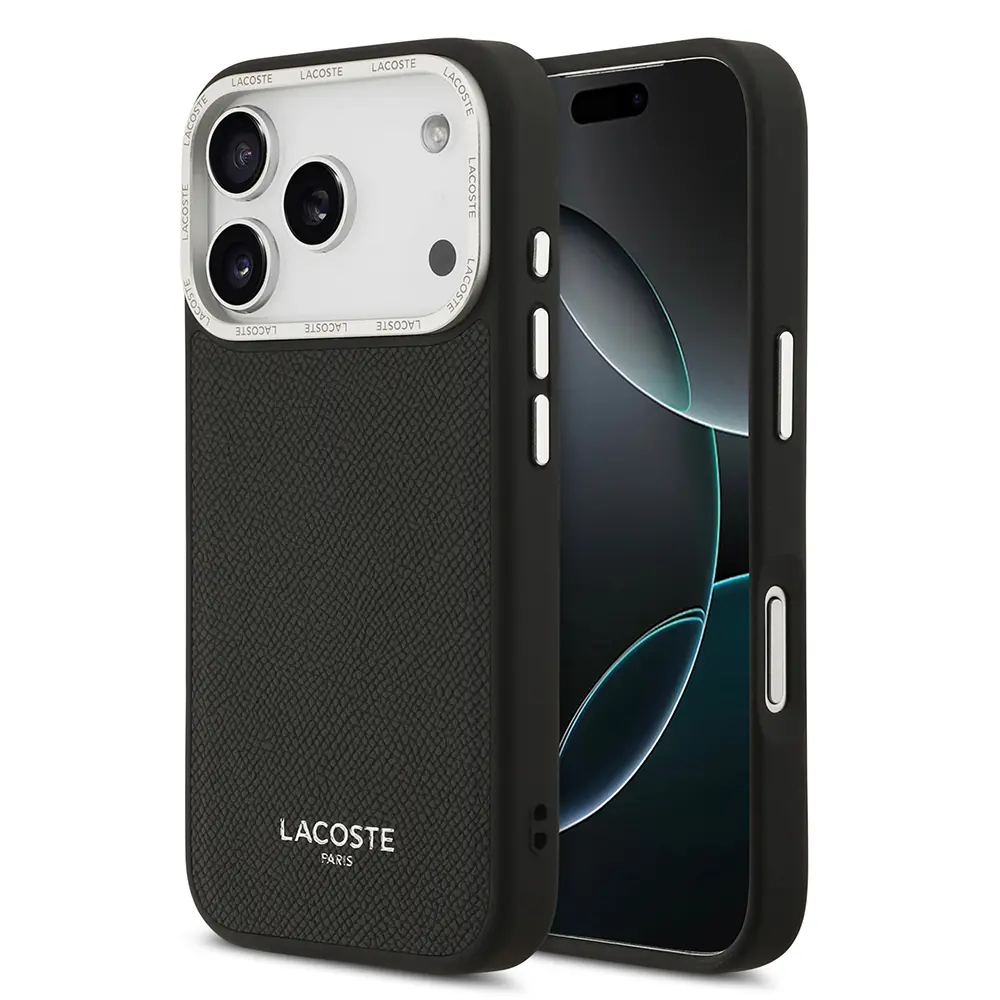 iPhone 17 Pro MagSafe Uyumlu PU Deri Kılıf - Lacoste Champs Elysees