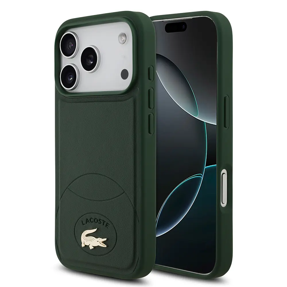 iPhone 17 Pro MagSafe Uyumlu PU Deri Kılıf - Lacoste Lisanslı