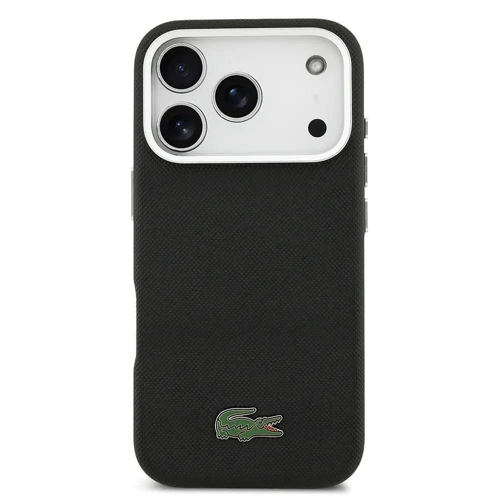 iPhone 17 Pro MagSafe Uyumlu Pike Desenli Kılıf - Lacoste Lisanslı