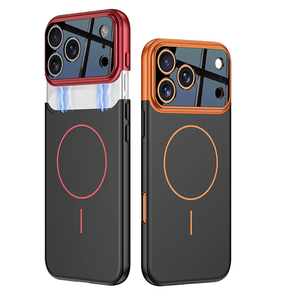 Apple iPhone 17 Pro Kılıf M-safe Şarj Özellikli Çift Parçalı Zore Napoli Kapak
