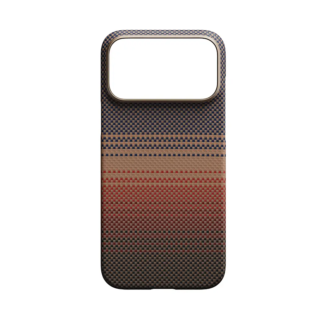 iPhone 17 Pro MagSafe Uyumlu Aramid Fiber Kılıf - Pitaka Sunset-Moonrise