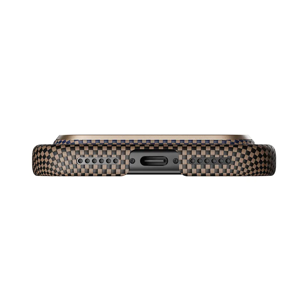 iPhone 17 Pro MagSafe Uyumlu Aramid Fiber Kılıf - Pitaka Sunset-Moonrise