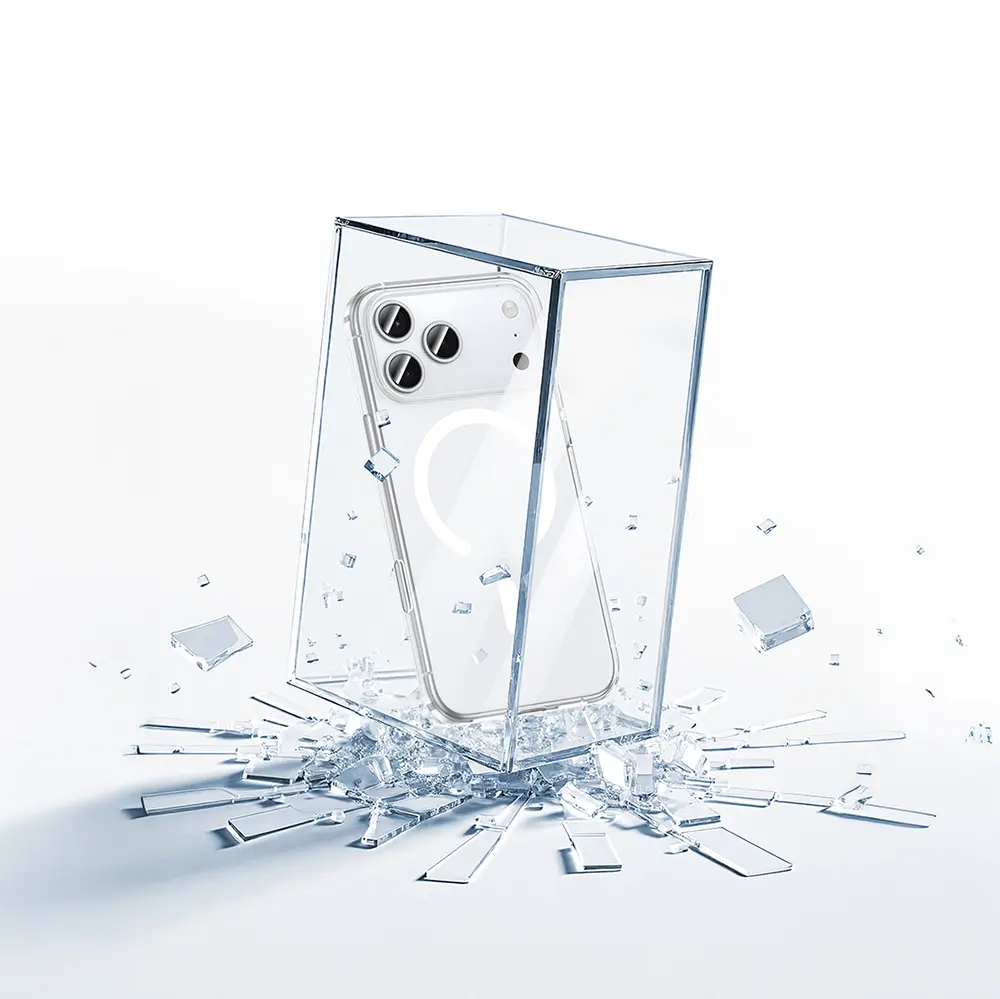 iPhone 17 Pro MagSafe Uyumlu Şeffaf Kılıf - Benks Crystal