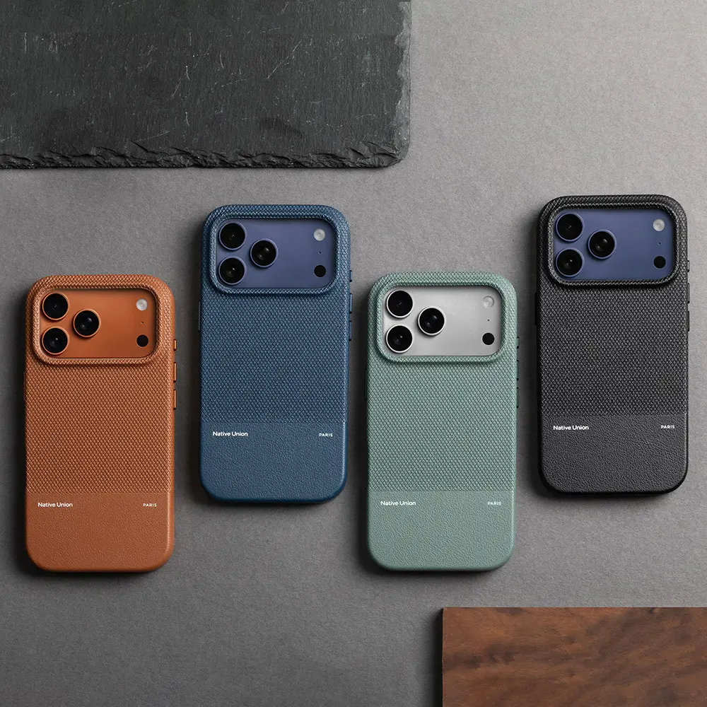 iPhone 17 Pro MagSafe Uyumlu Deri Dokulu Kılıf - Native Union RE Classic