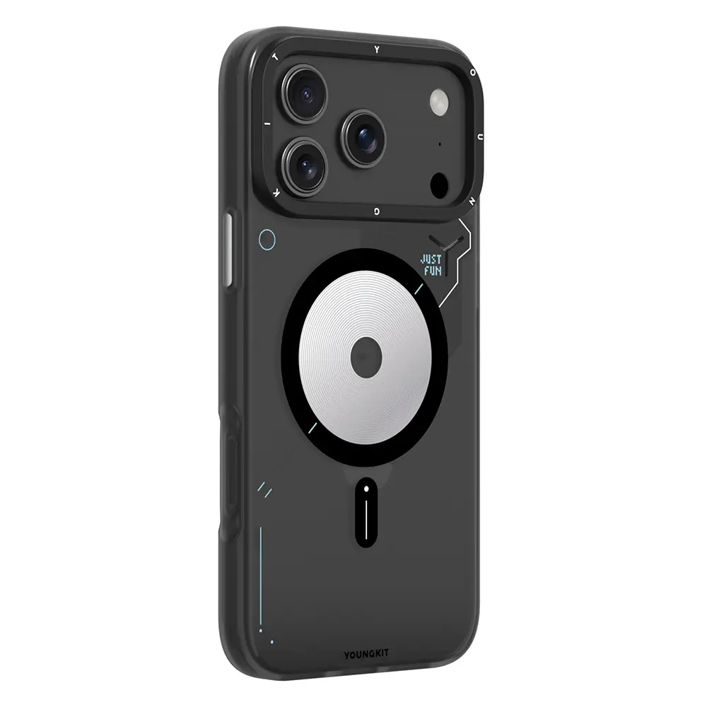 iPhone 17 Pro MagSafe Uyumlu Disk Desenli Kılıf - Youngkit Disc Battle