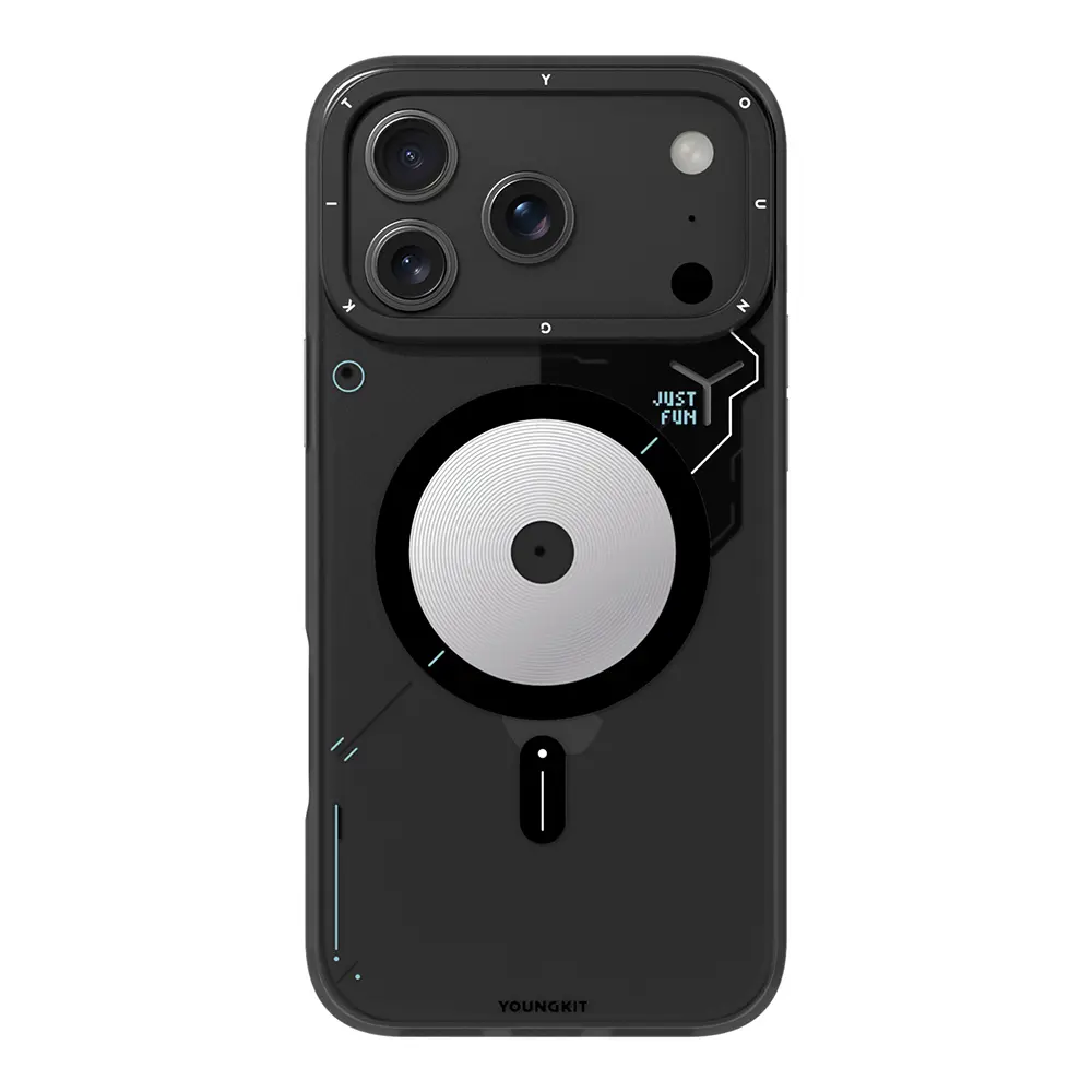 iPhone 17 Pro MagSafe Uyumlu Disk Desenli Kılıf - Youngkit Disc Battle