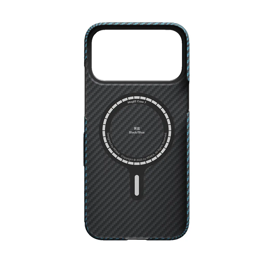 iPhone 17 Pro MagSafe Uyumlu Aramid Fiber Kılıf - Pitaka Ultra-Slim