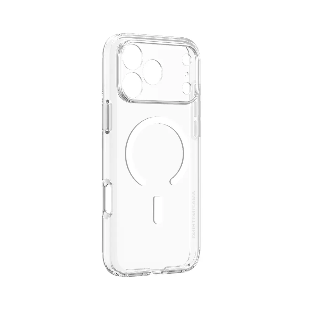 iPhone 17 Pro MagSafe Uyumlu Kamera Korumalı Şeffaf Kılıf - Amazingthing Minimal Lens