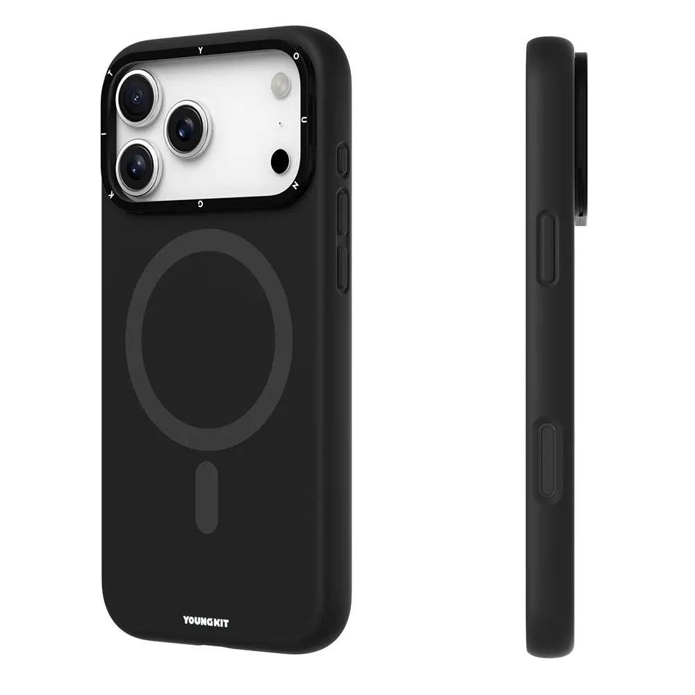 iPhone 17 Pro MagSafe Uyumlu Kamera Standlı Kılıf - Youngkit Gel Cream