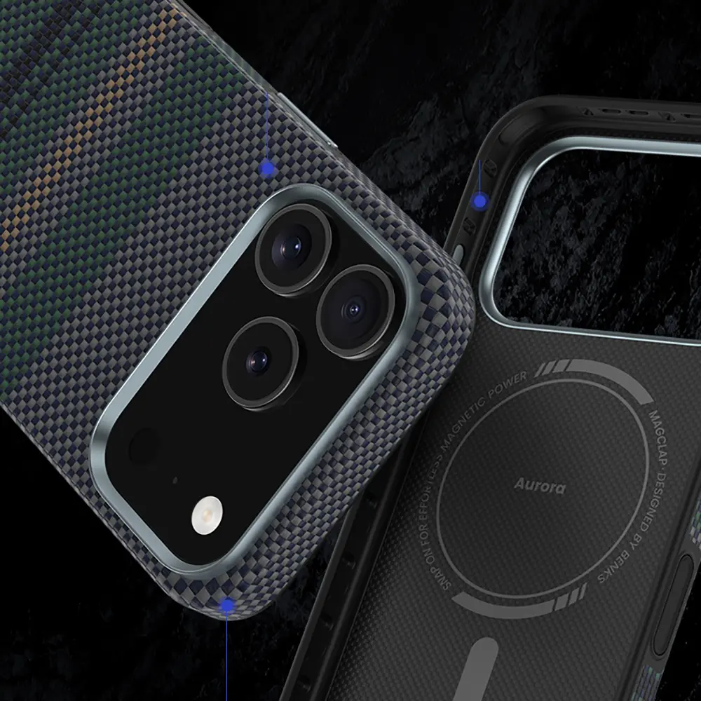 iPhone 17 Pro MagSafe Uyumlu Kevlar Kılıf - Benks Aurora ArmorPro