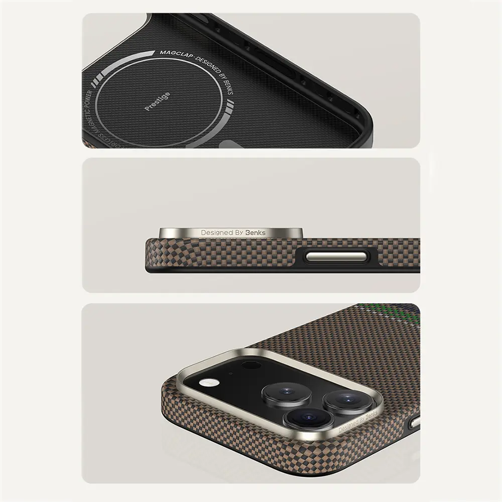 iPhone 17 Pro MagSafe Uyumlu Kevlar Kılıf - Benks Prestige ArmorAir
