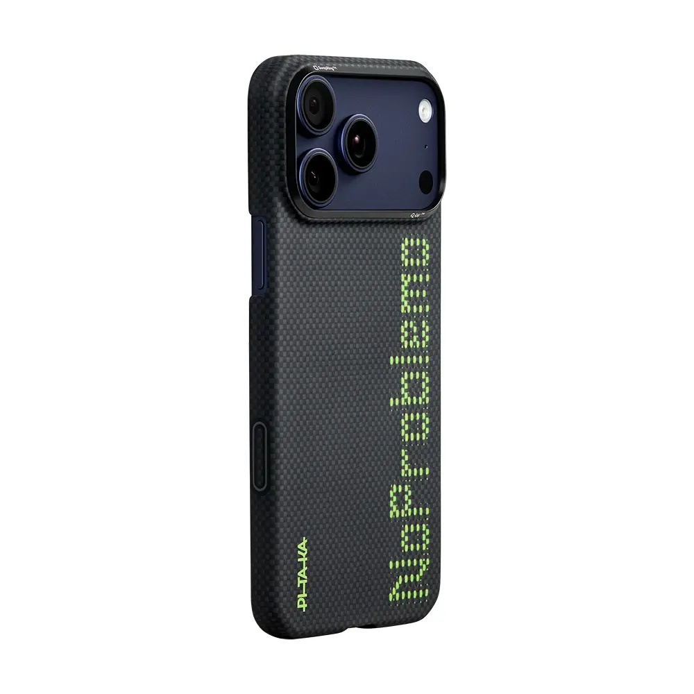 iPhone 17 Pro MagSafe Uyumlu Aramid Fiber Kılıf - Pitaka Tactile Woven Aries