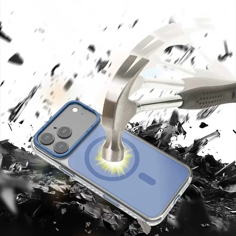 iPhone 17 Pro MagSafe Uyumlu Şeffaf Kılıf - Lenyes CK221