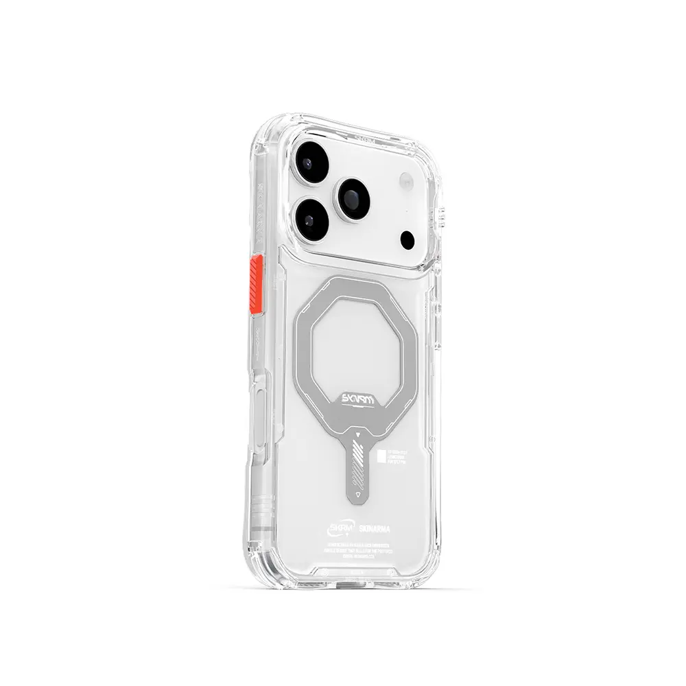 iPhone 17 Pro MagSafe Uyumlu Şeffaf Airbag Kılıf - Skinarma Saido Mag-Charge