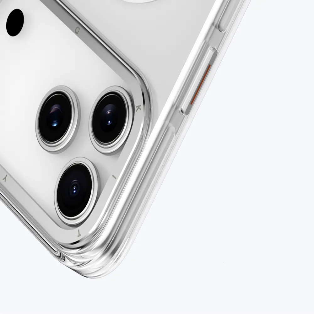 iPhone 17 Pro MagSafe Uyumlu Şeffaf Kılıf - Youngkit Crystal Shield