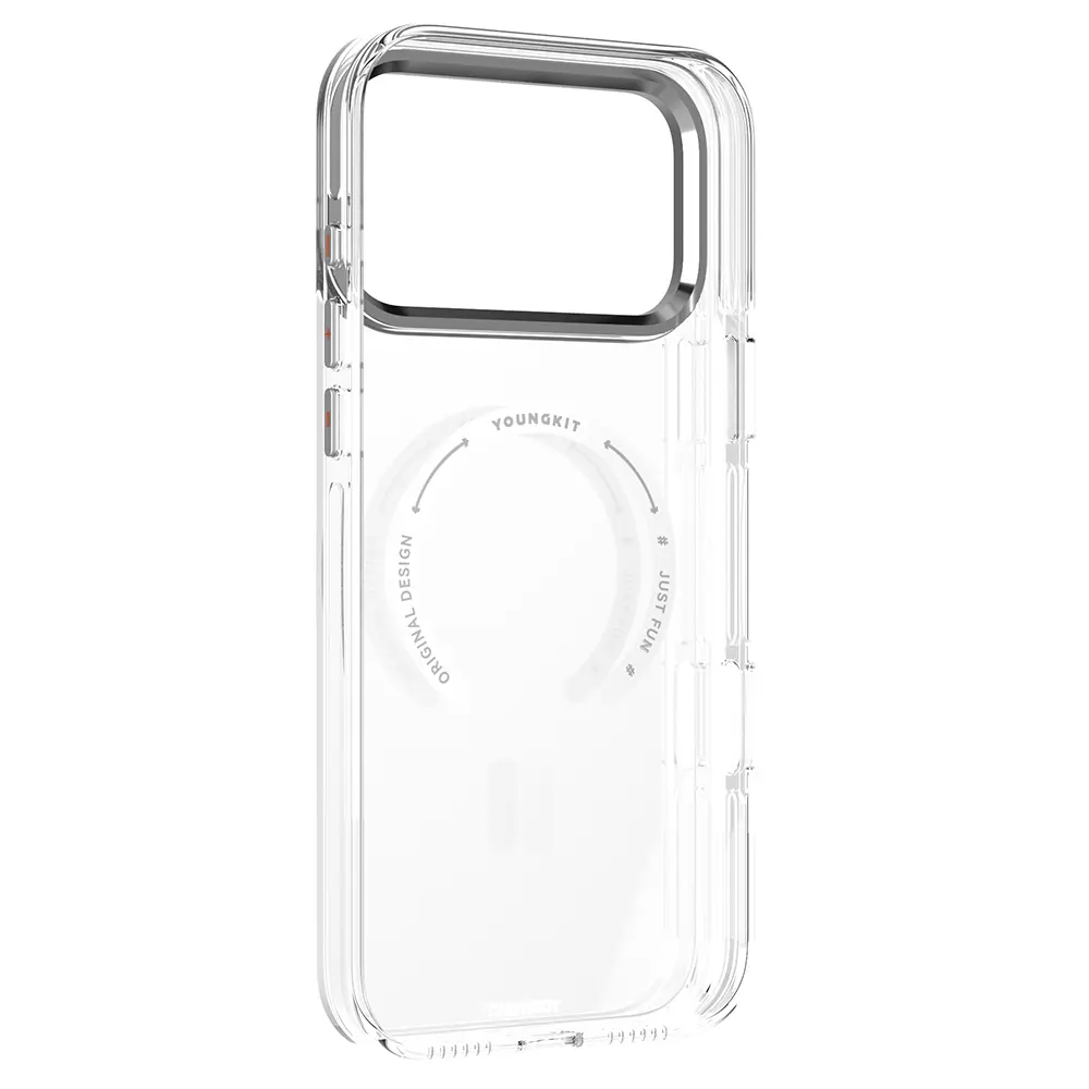 iPhone 17 Pro MagSafe Uyumlu Şeffaf Kılıf - Youngkit Crystal Shield