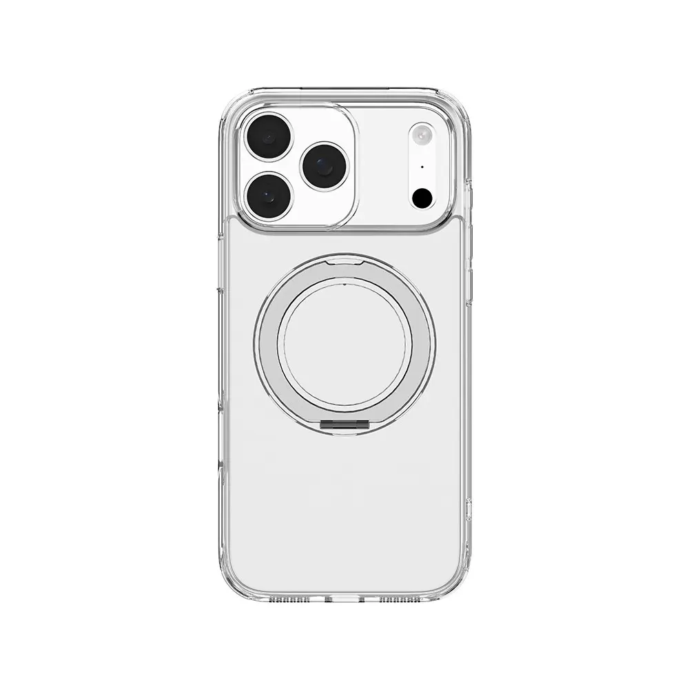 iPhone 17 Pro MagSafe Uyumlu Standlı Şeffaf Kılıf - Mutural Fresh