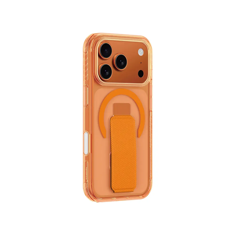 iPhone 17 Pro MagSafe Uyumlu Standlı Şeffaf Kılıf - Amazingthing Titan Pro Plus