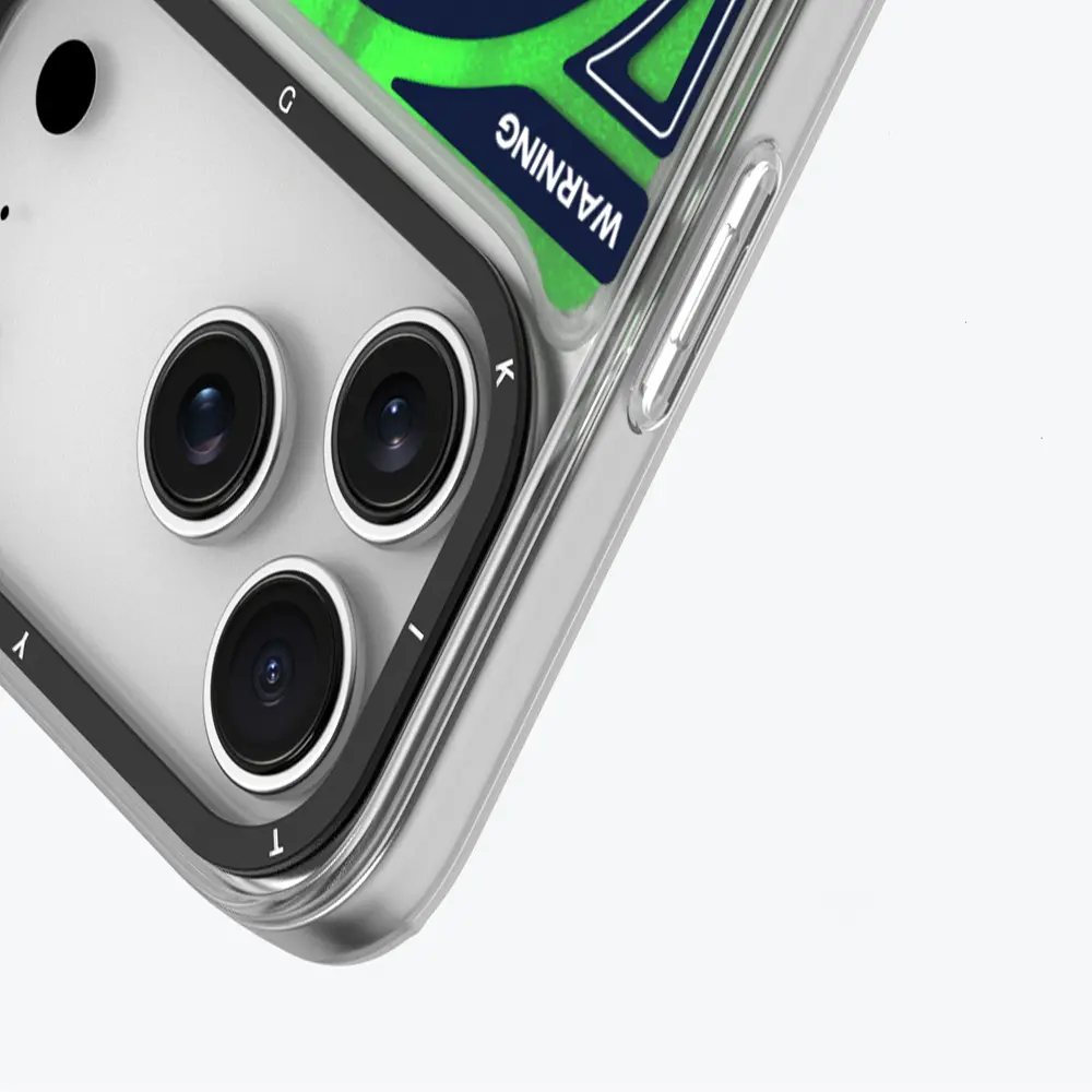 iPhone 17 Pro MagSafe Uyumlu Sıvı Kum Tasarımlı Kılıf - Youngkit Galaxy Fantasy
