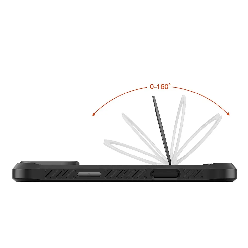 iPhone 17 Pro MagSafe Uyumlu Parmak Halkalı Standlı Kılıf - Mutural Obsidian