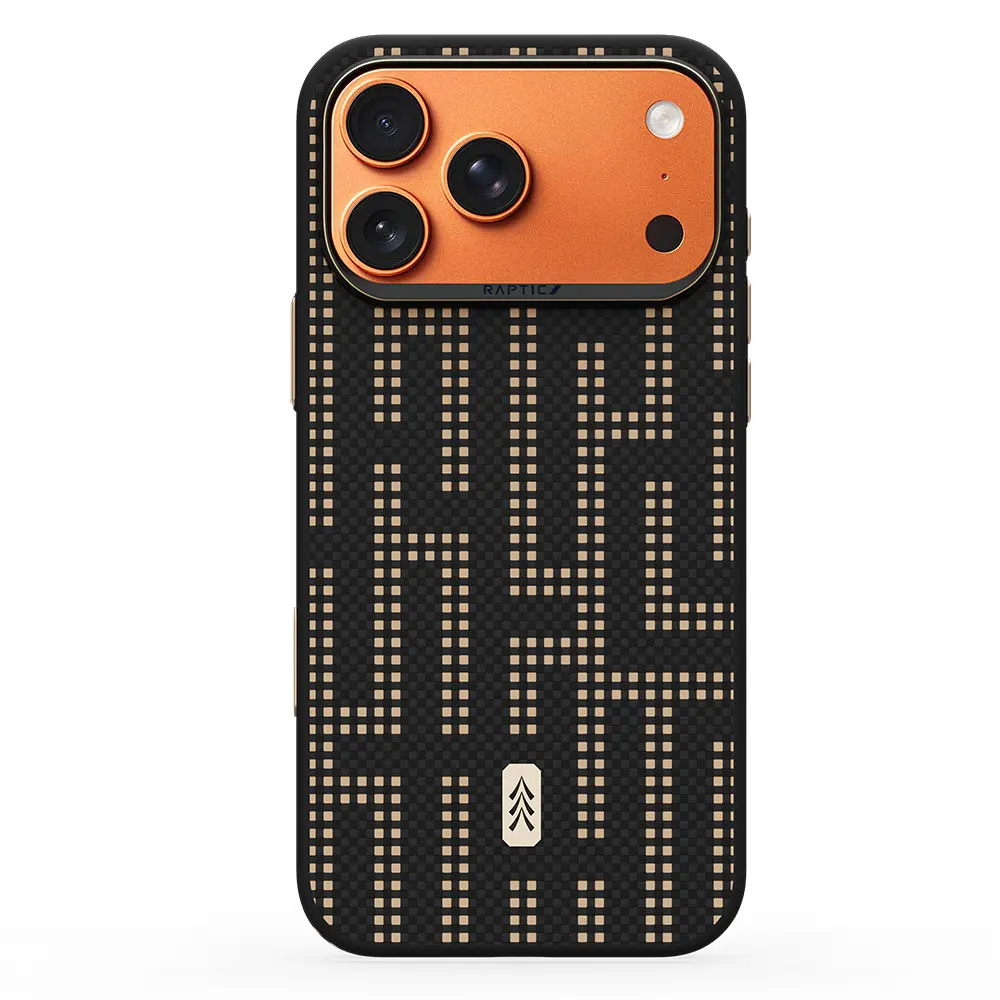 iPhone 17 Pro MagSafe Uyumlu Aramid Kılıf - Raptic Dual Grid