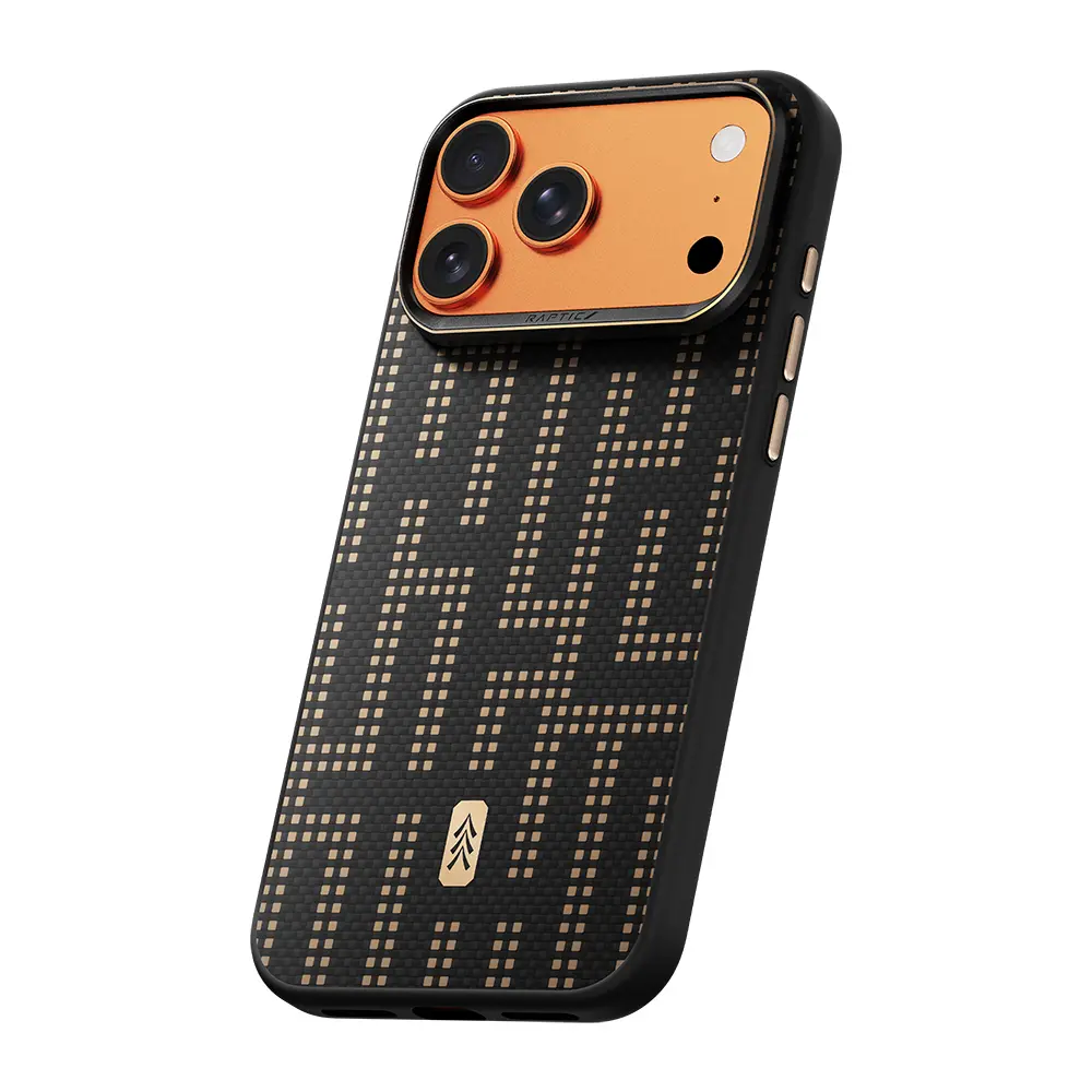 iPhone 17 Pro MagSafe Uyumlu Aramid Kılıf - Raptic Dual Grid