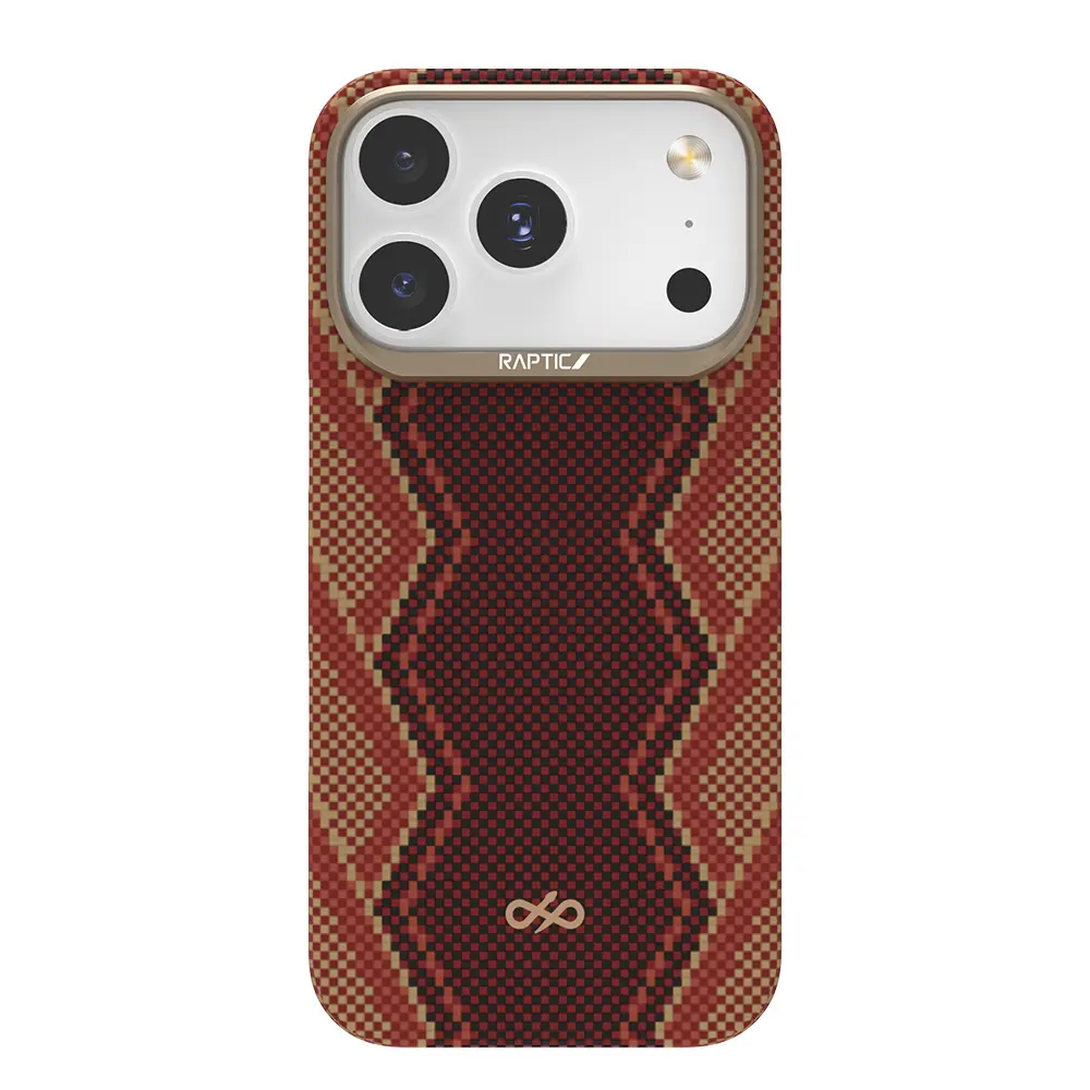 iPhone 17 Pro MagSafe Uyumlu Aramid Fiber Kılıf - Raptic Aramid Skin Bionic