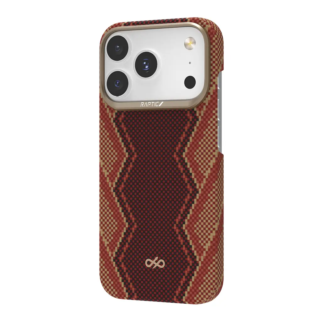 iPhone 17 Pro MagSafe Uyumlu Aramid Fiber Kılıf - Raptic Aramid Skin Bionic